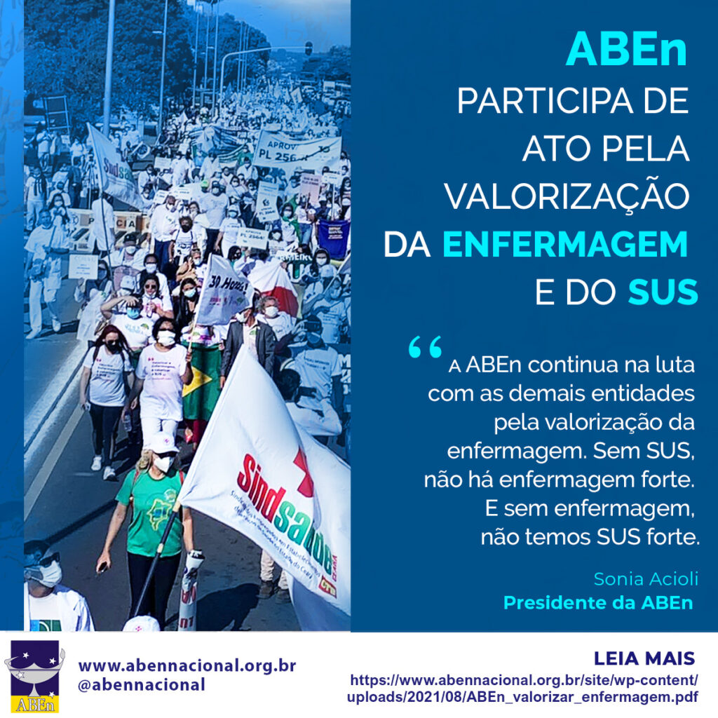 ABEn participa de ato pela Valorização da Enfermagem e do SUS ABEn