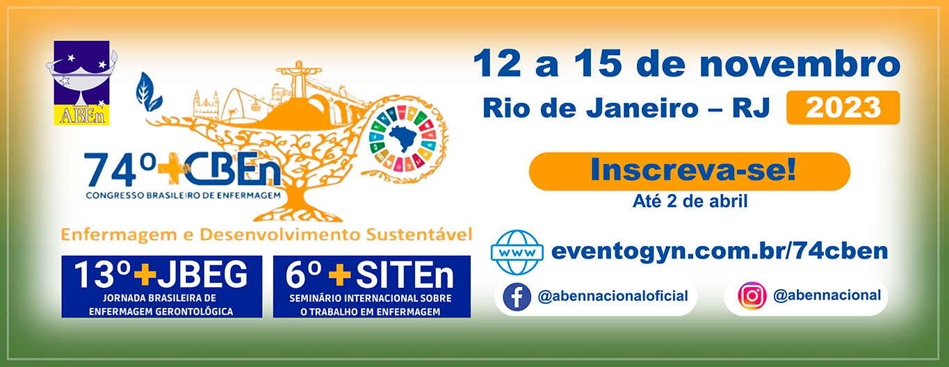 74ª CBEn Congresso Brasileiro de Enfermagem ABEn Nacional